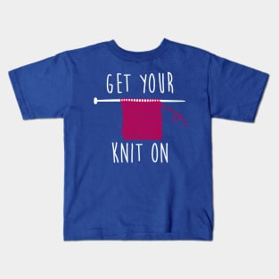 Get your knit on (white) Kids T-Shirt